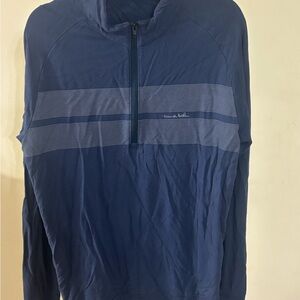 Travis Mathew Navy Blue Quarter-Zip Pullover